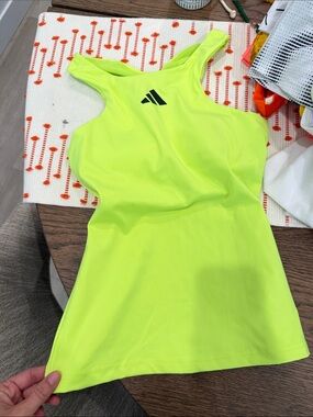 adidas Neon Lime Racerback Tank Top